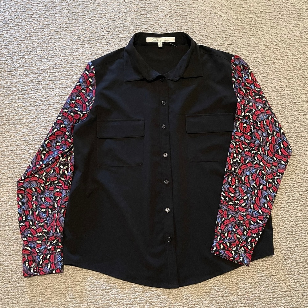LOVERS + FRIENDS Butterfly printed Button Down shirt | Size S